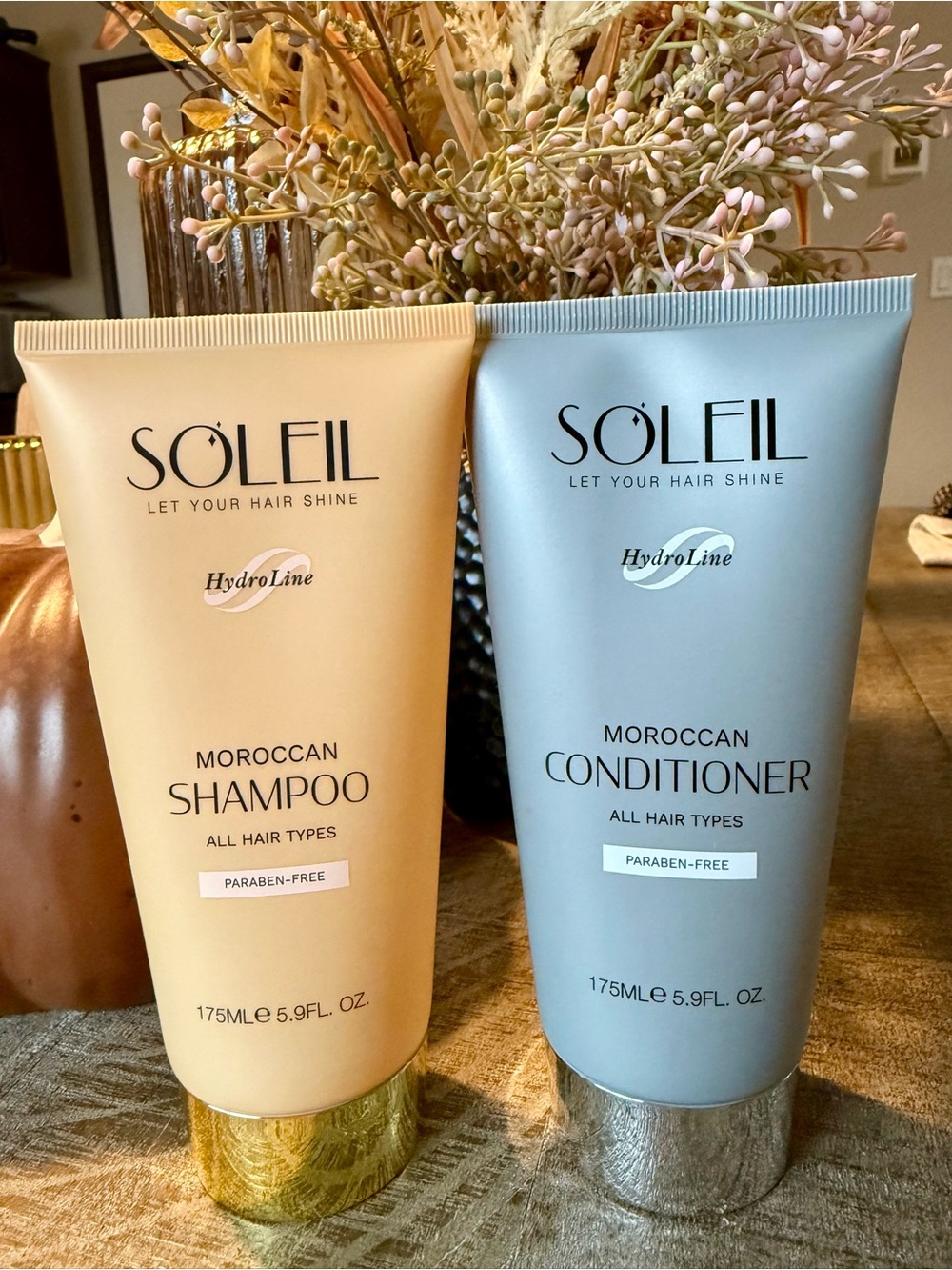 Moroccan Shampoo & Conditioner Duo — Gold Shampoo, Silver Conditioner